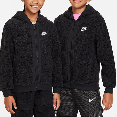 Nike/耐克正品2025秋季款GS女子大童日常连帽耐穿外套FJ6019-010