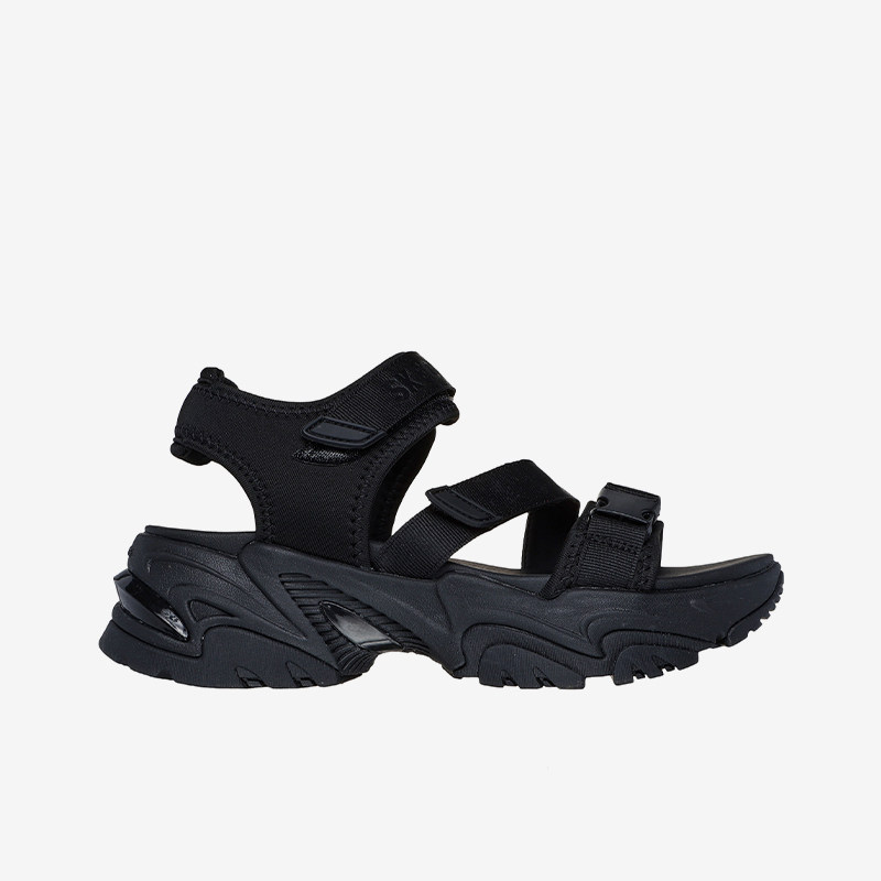 Skechers/斯凯奇正品当季新款女士厚底机甲运动休闲凉鞋