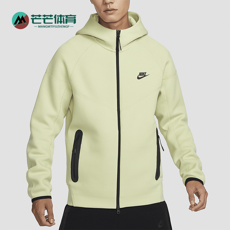 耐克男士全长拉链开襟连帽外套