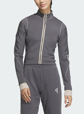 Adidas/阿迪达斯正品FUSTL W P SWT2 女士简约拉链外套JM6214