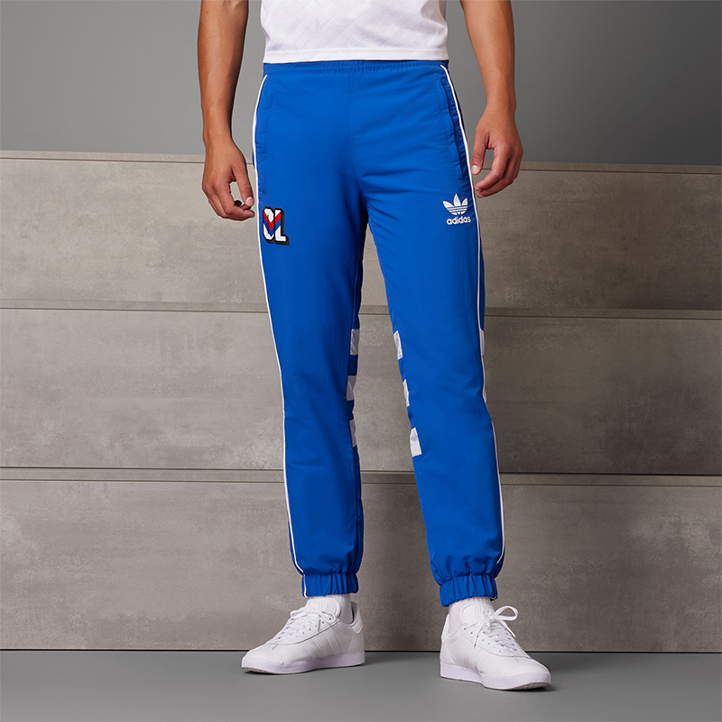 Adidas/阿迪达斯正品三叶草男士里昂复古休闲足球长裤IQ1572