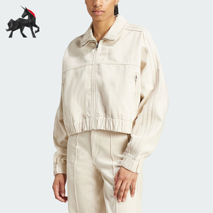 宽松夹克外套IW5748 三叶草女士复古短款 Adidas 阿迪达斯正品