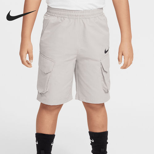Nike/耐克正品Dri-FIT小童梭织多口袋运动宽松短裤HQ7816-009