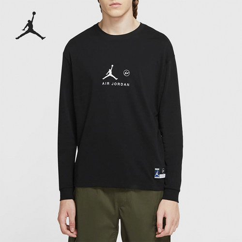 Nike/耐克正品男士运动休闲街头风格圆领长袖T恤DA2982-010