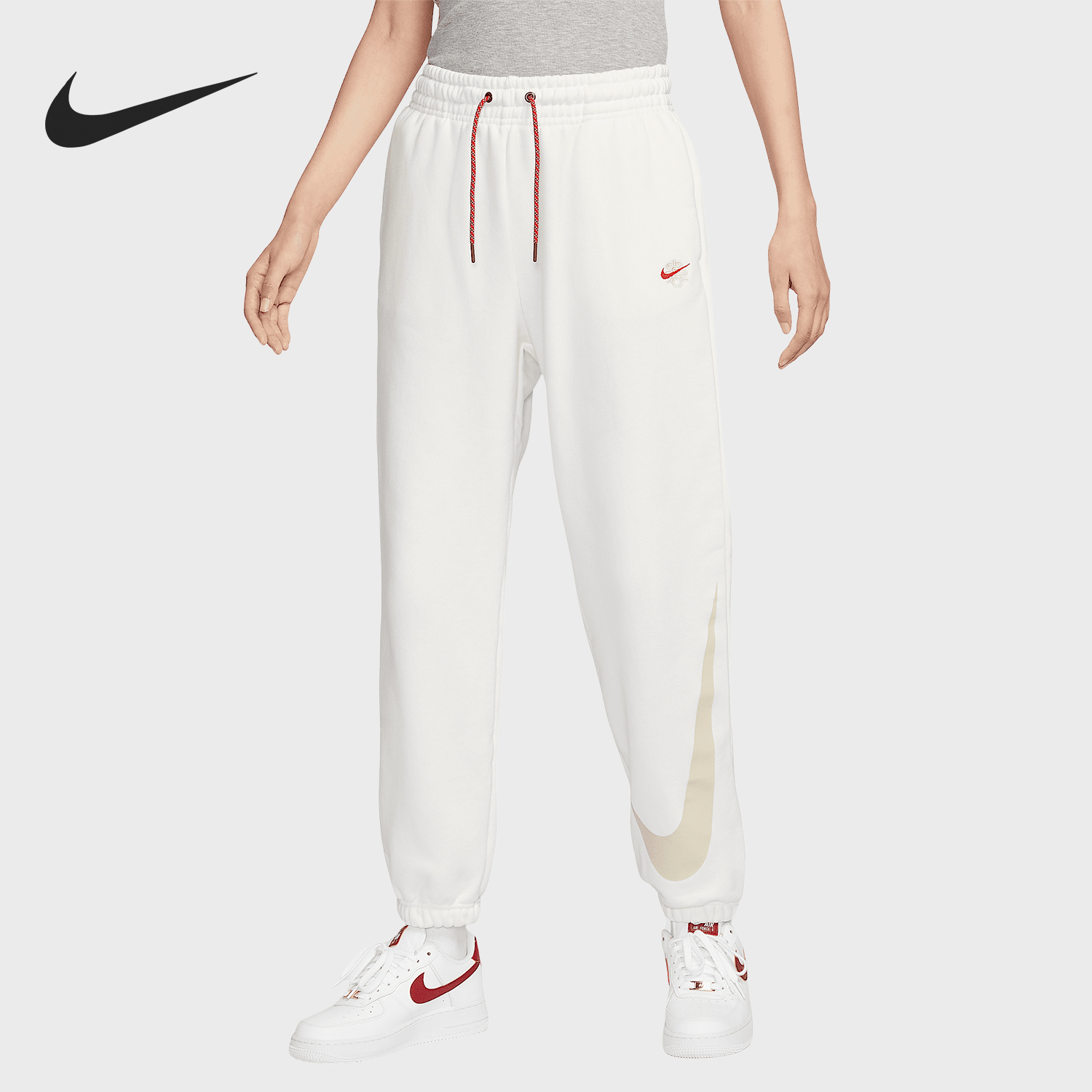 Nike/耐克正品Sportswear女士高腰系带运动长裤HV8463-133