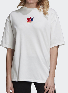 Adidas/阿迪达斯正品 夏季新款女子运动休闲短袖T恤 GD2235