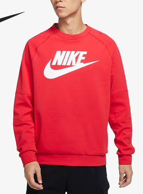 Nike/耐克官方正品男子LOGO 圆领休闲运动卫衣套头衫 DJ0349-657