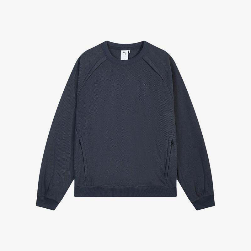 Puma/彪马正品FutureOFF1CE加绒宽松圆领经典针织卫衣636239-16