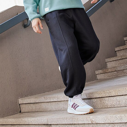 Adidas/阿迪达斯正品新款男女加绒加厚束脚运动休闲裤JM9117