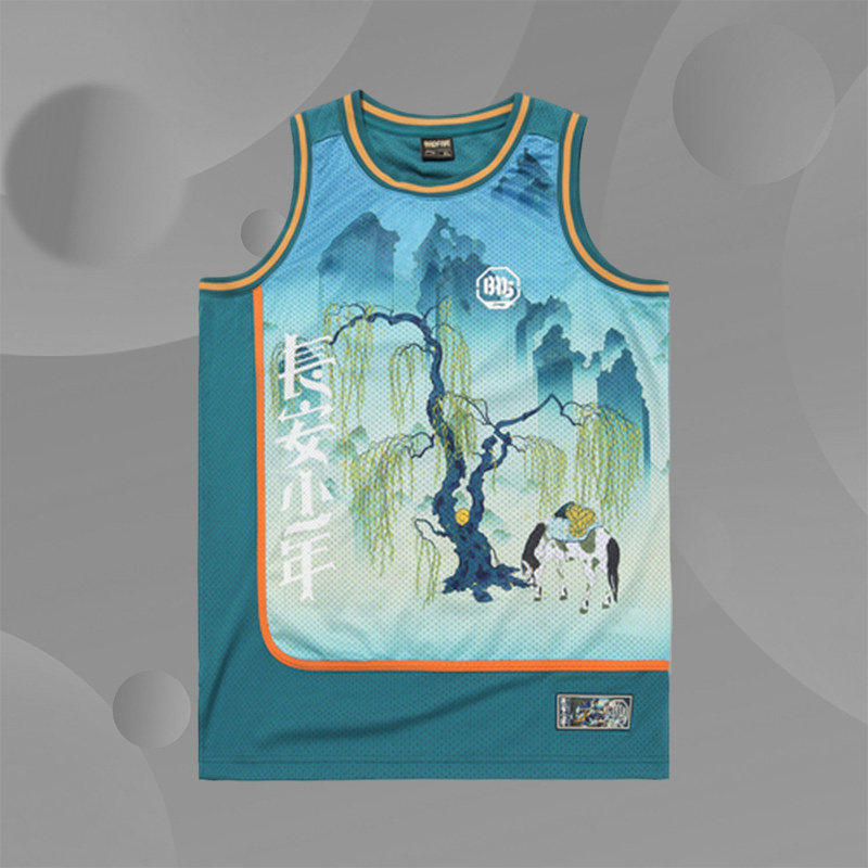 李宁正品26夏款篮球比赛服BADFIVE长安少年篮球男比赛上衣AAYQ513