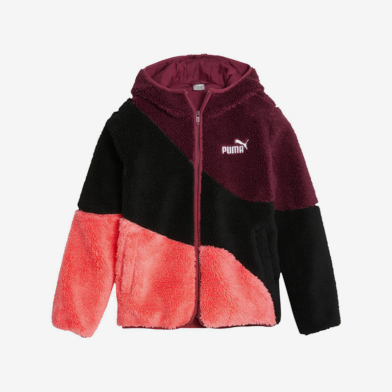 Puma/彪马正品2025大童时尚保暖连帽运动休闲外套678510-22