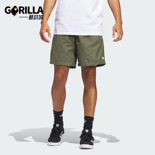 Adidas/阿迪达斯正品三叶草男士宽松经典运动梭织休闲短裤JC7659