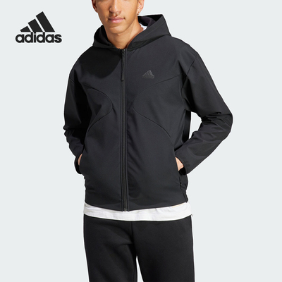 Adidas/阿迪达斯正品当季新款男子梭织连帽夹克IJ6092