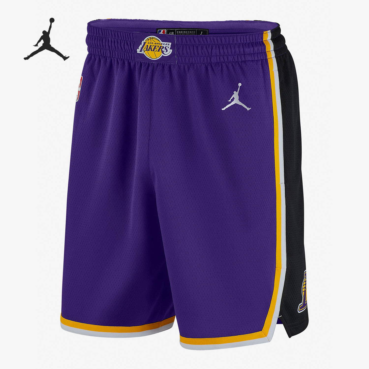 Nike/耐克正品赛季洛杉矶湖人队 JORDAN NBA 男子运动短裤 CV9564