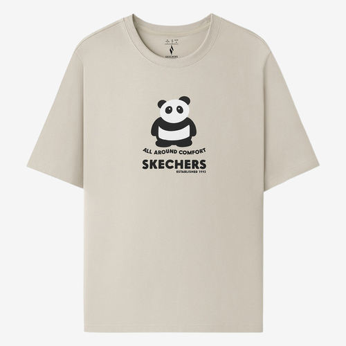 Skechers斯凯奇正品儿童风尚系列舒适圆领短袖T恤L325U098-0046