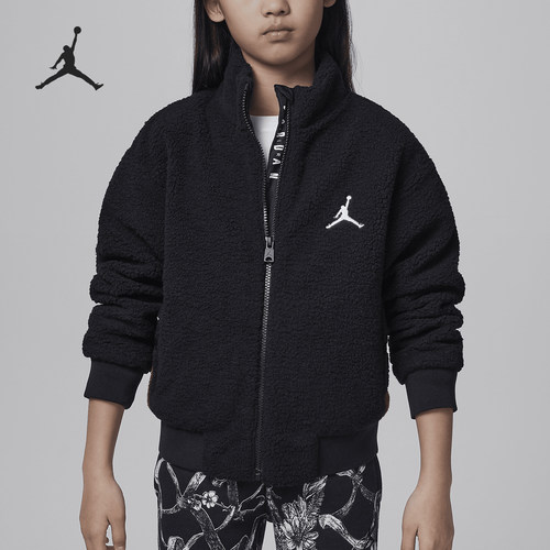 Nike/耐克正品JORDAN大童仿羊羔绒休闲保暖外套HQ7918-010