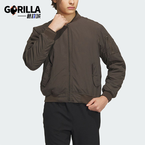 阿迪达斯男士飞行服夹克外套