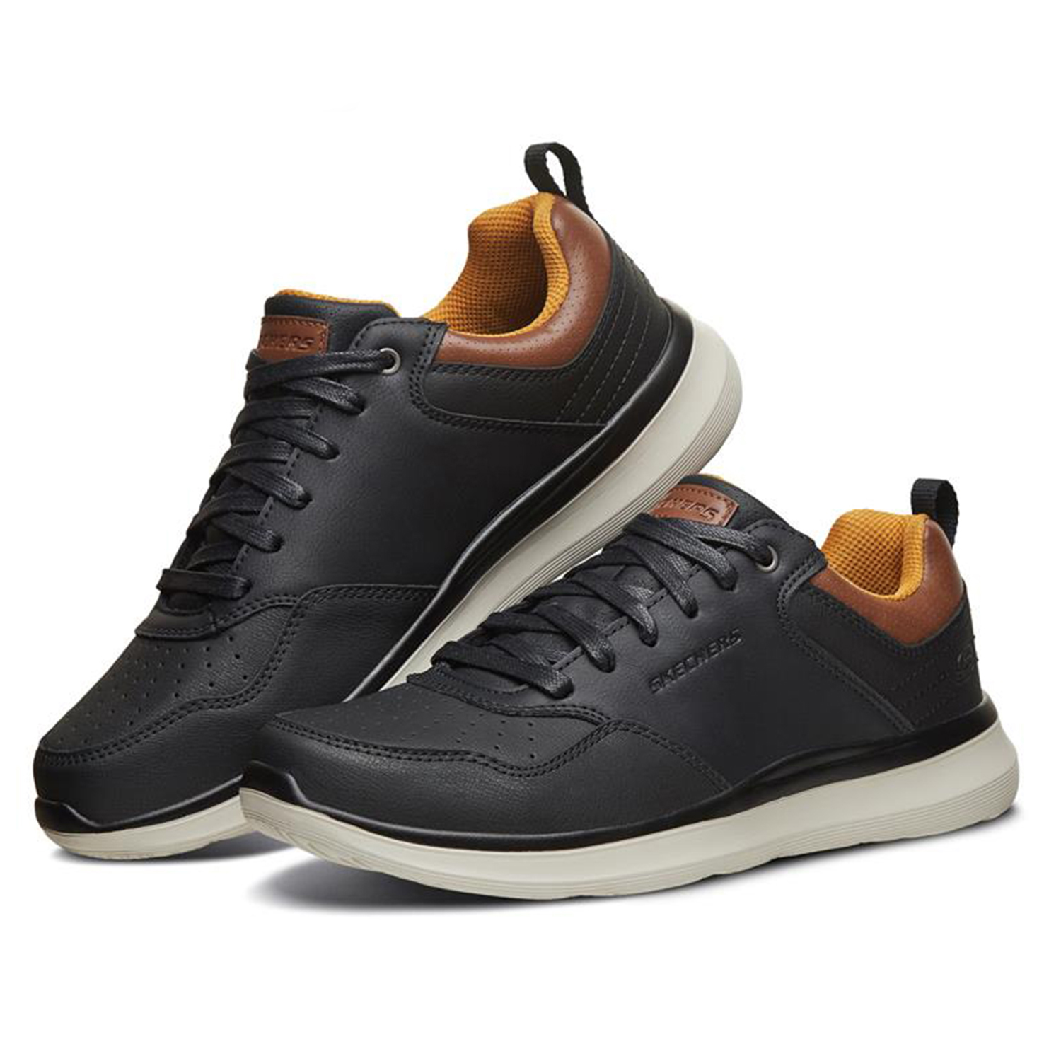 Skechers/斯凯奇正品 当季新款男子休闲皮鞋时尚绑带休闲鞋