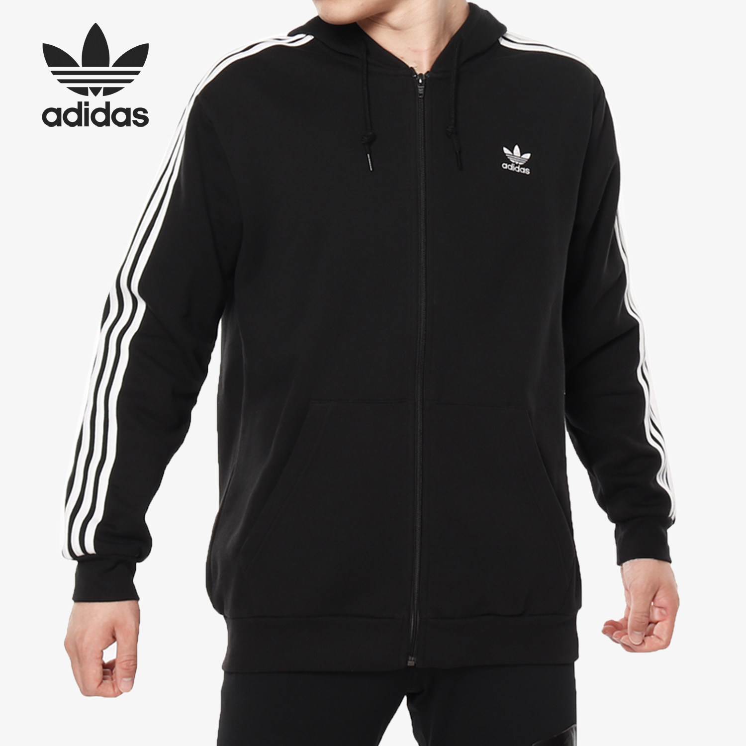 Adidas/阿迪达斯正品三叶草男子永久牌自行车联名休闲外套ED0329