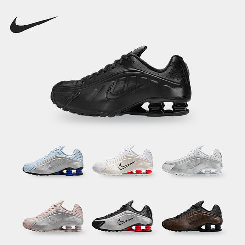 Nike/耐克正品Shox R4女士耐磨气柱运动训练透气跑步鞋AR3565-011