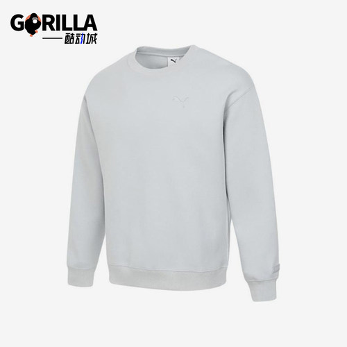 Puma/彪马正品Prime新款男女白色时尚经典圆领休闲卫衣631385-72