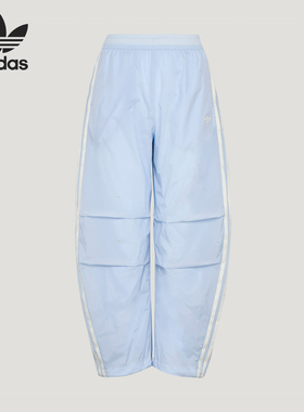 Adidas/阿迪达斯正品三叶草儿童透气宽松运动休闲弯刀裤KX7600