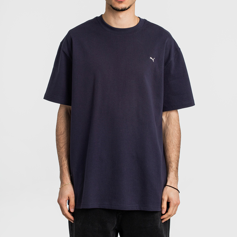 彪马男士圆领宽松运动针织短袖