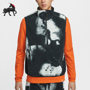 耐克正品 休闲摇粒绒图案马甲HV1122 ACG Tree男士 060 Wolf Nike