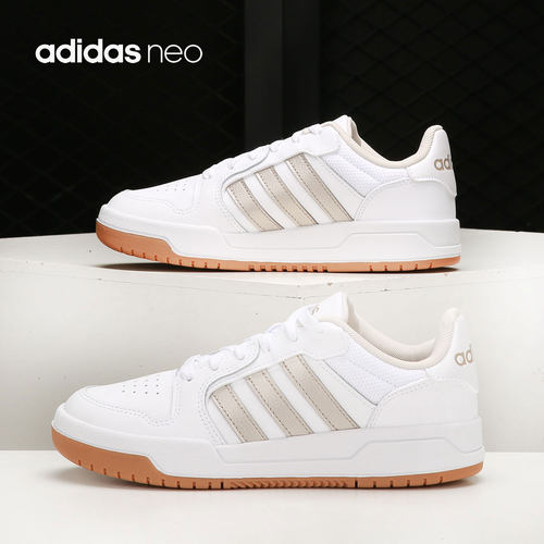 阿迪达斯男女低帮透气运动板鞋