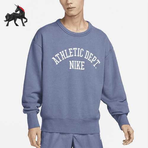Nike/耐克正品2025男士字母时尚宽松圆领印花休闲卫衣DX0026-491