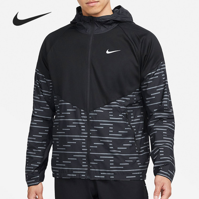 Nike/耐克正品连帽夹克新款男黑灰色跑步夹克外套DD6103-010