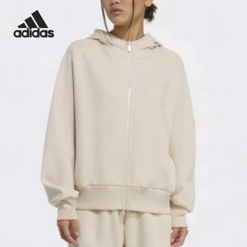Adidas/阿迪达斯正品Soft Lux女士连帽宽松针织外套KT0443