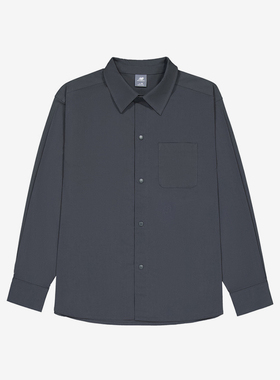 New Balance/NB正品新款男子简约百搭翻领长袖衬衫AMJ43300-ACK