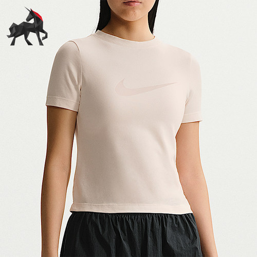 Nike/耐克正品Sportswear女士圆领透气修身经典短袖T恤IO1517-103