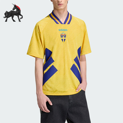 Adidas/阿迪达斯正品夏季款男士复古足球经典休闲文化短袖JN3714