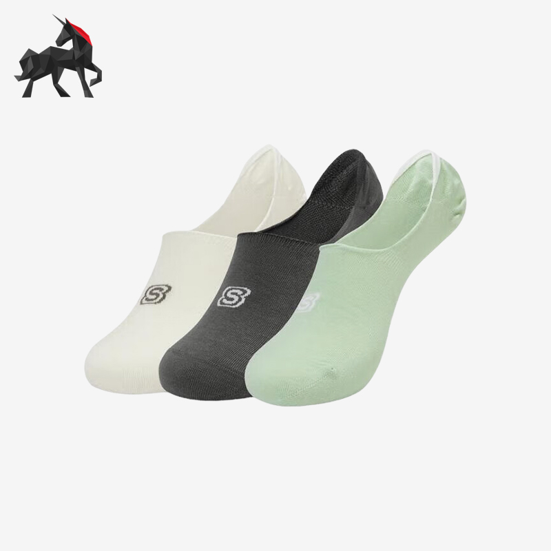 斯凯奇男女透气简约休闲袜子