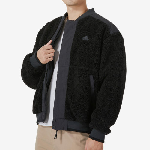 Adidas/阿迪达斯男士羊羔绒棉服