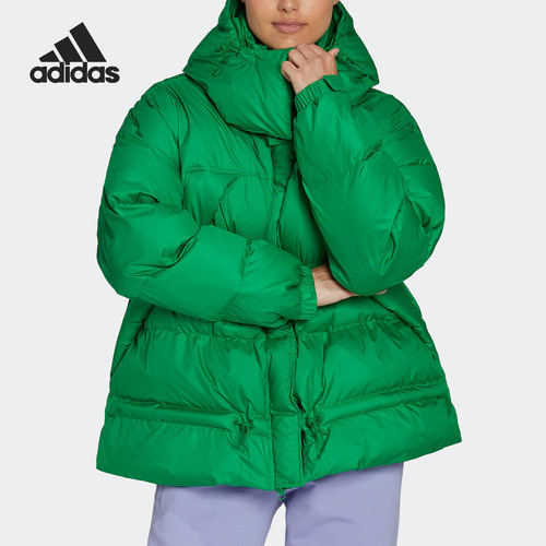 Adidas/阿迪达斯正品PUFFA JACKET女士运动宽松棉服HG6897