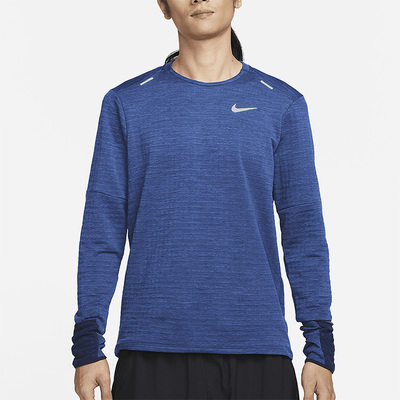 Nike/耐克正品冬季新款男子运动加绒休闲长袖T恤DD5650-451