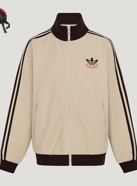 Adidas/阿迪达斯正品三叶草儿童休闲立领复古宽松运动夹克KU9513