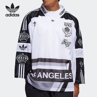 冰球运动长袖 三叶草男子经典 球衣FM1558 阿迪达斯正品 Adidas