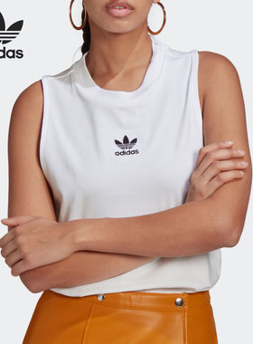 Adidas/阿迪达斯正品 三叶草 新款女子夏季运动无袖T恤背心GN2888