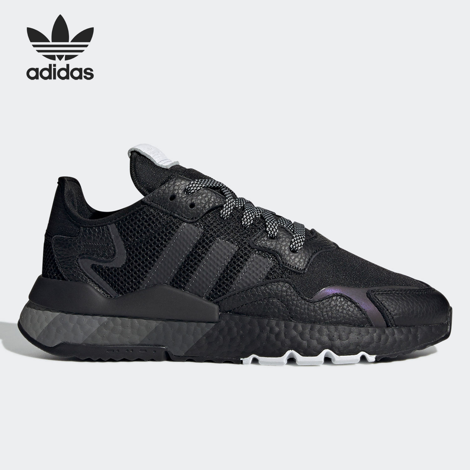 Adidas/阿迪达斯正品NITE JOGGER 男女反光缓震经典跑步鞋 H01717,运动鞋new,跑步鞋,淘宝优惠券,粉丝福利购,淘宝优惠卷