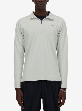 New Balance/NB正品2025新款男子户外休闲翻领长袖T恤MT41915-AG