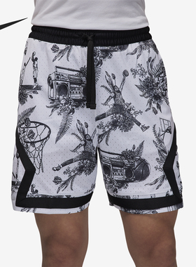 Nike/耐克官方正品ordan 男士时尚潮流印花轻盈短裤FV8615-100