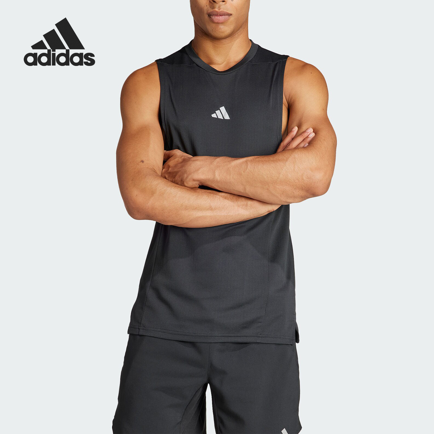 Adidas/阿迪达斯正品D4T HR TK 男士透气运动健身背心IS3708