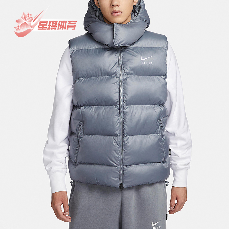 耐克男士连帽保暖棉马甲