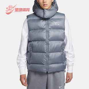 耐克正品 印花连帽保暖棉马甲FD6428 新款 经典 065 男士 Nike