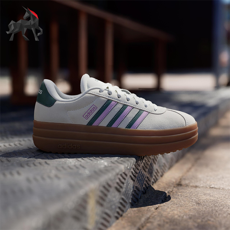 Adidas/阿迪达斯正品新款女士耐磨轻便低帮运动板鞋JI1788