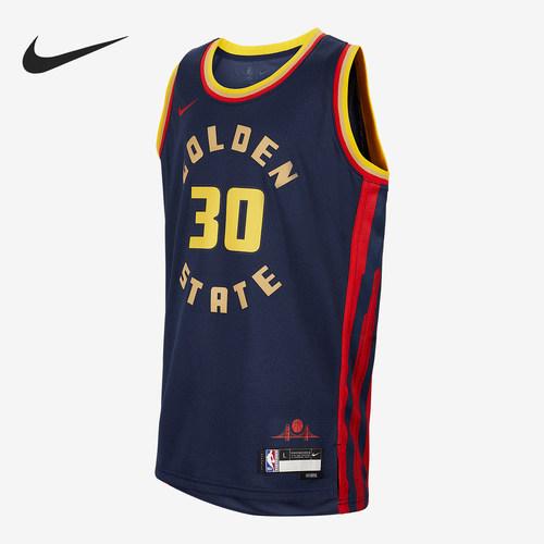 Nike/耐克正品新款大童圆领字母印花复古训练球衣IF2400-419